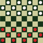 3 in 1 Checkers-táblás